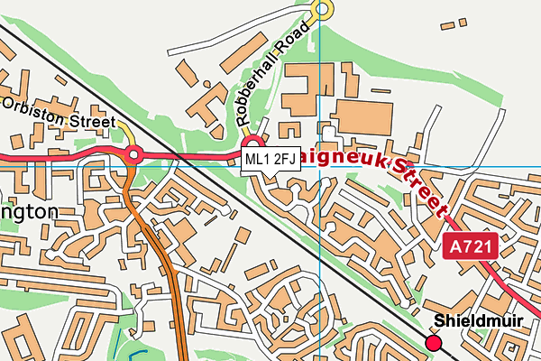 ML1 2FJ map - OS VectorMap District (Ordnance Survey)