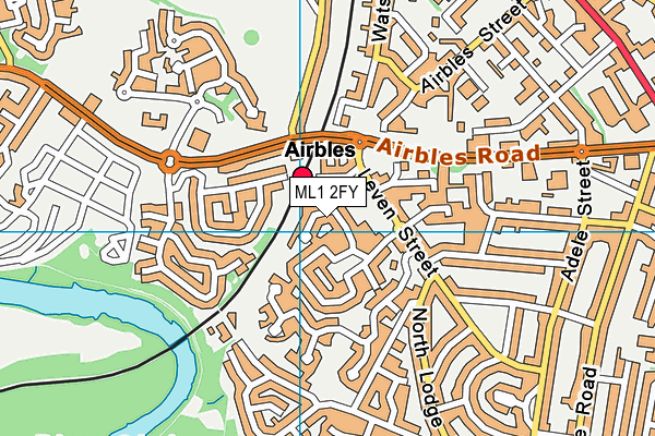 ML1 2FY map - OS VectorMap District (Ordnance Survey) ML1 2FY map - OS VectorMap District (Ordnance Survey)