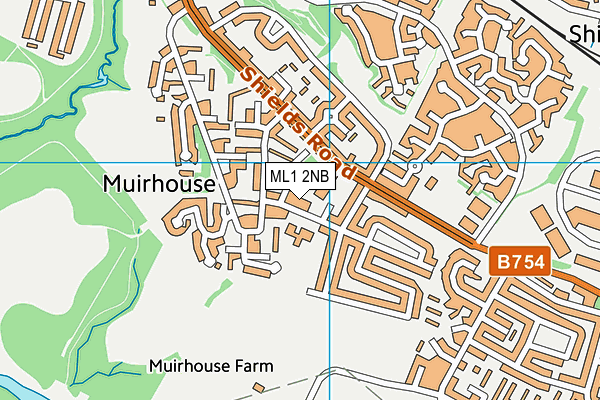 ML1 2NB map - OS VectorMap District (Ordnance Survey) ML1 2NB map - OS VectorMap District (Ordnance Survey)
