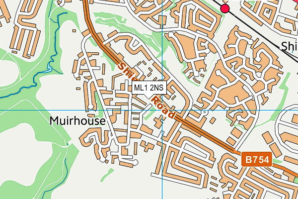 ML1 2NS map - OS VectorMap District (Ordnance Survey)