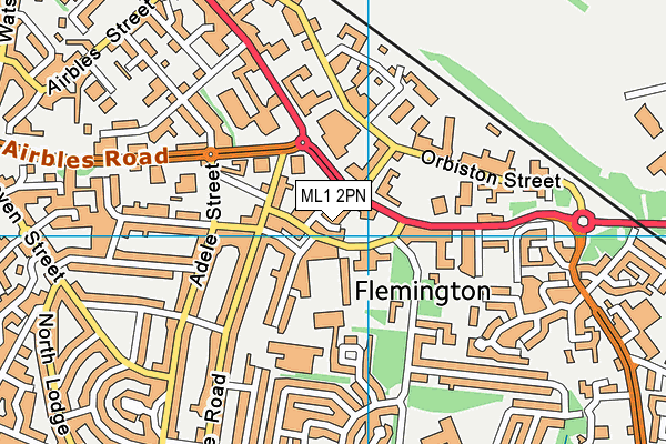 ML1 2PN map - OS VectorMap District (Ordnance Survey) ML1 2PN map - OS VectorMap District (Ordnance Survey)