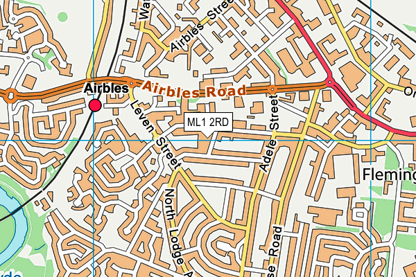 ML1 2RD map - OS VectorMap District (Ordnance Survey)