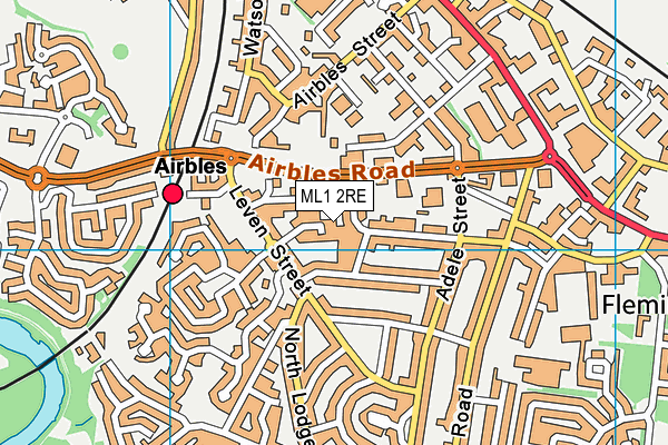 ML1 2RE map - OS VectorMap District (Ordnance Survey)