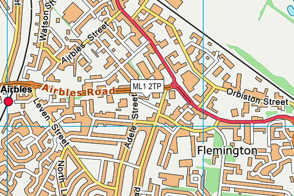 ML1 2TP map - OS VectorMap District (Ordnance Survey) ML1 2TP map - OS VectorMap District (Ordnance Survey)