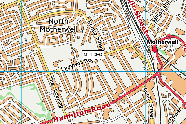 ML1 3EQ map - OS VectorMap District (Ordnance Survey) ML1 3EQ map - OS VectorMap District (Ordnance Survey)