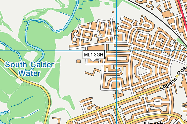 ML1 3GH map - OS VectorMap District (Ordnance Survey) ML1 3GH map - OS VectorMap District (Ordnance Survey)