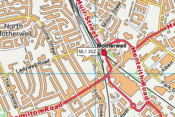 ML1 3GZ map - OS VectorMap District (Ordnance Survey)