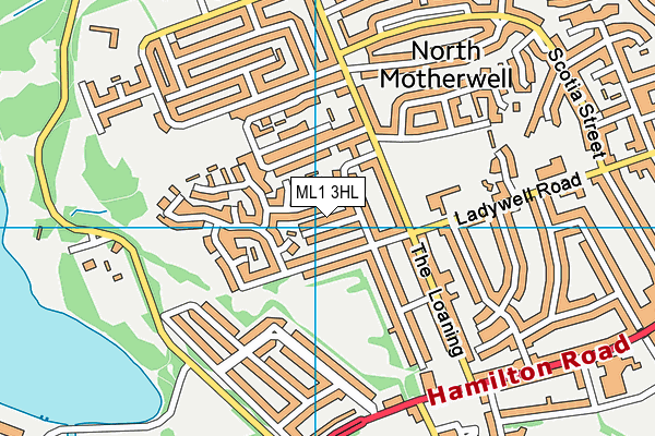 ML1 3HL map - OS VectorMap District (Ordnance Survey) ML1 3HL map - OS VectorMap District (Ordnance Survey)