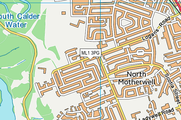ML1 3PG map - OS VectorMap District (Ordnance Survey) ML1 3PG map - OS VectorMap District (Ordnance Survey)