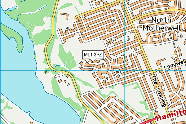 ML1 3PZ map - OS VectorMap District (Ordnance Survey) ML1 3PZ map - OS VectorMap District (Ordnance Survey)