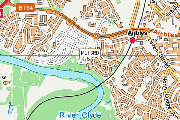 ML1 3RD map - OS VectorMap District (Ordnance Survey)