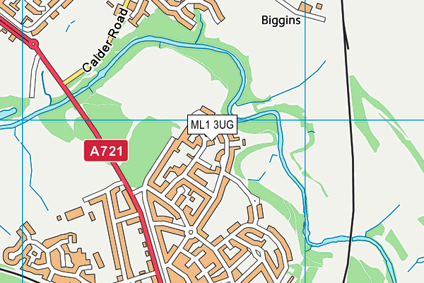 ML1 3UG map - OS VectorMap District (Ordnance Survey) ML1 3UG map - OS VectorMap District (Ordnance Survey)
