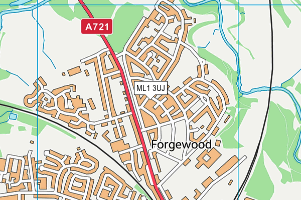 ML1 3UJ map - OS VectorMap District (Ordnance Survey) ML1 3UJ map - OS VectorMap District (Ordnance Survey)