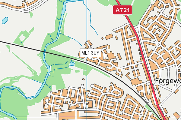 ML1 3UY map - OS VectorMap District (Ordnance Survey) ML1 3UY map - OS VectorMap District (Ordnance Survey)