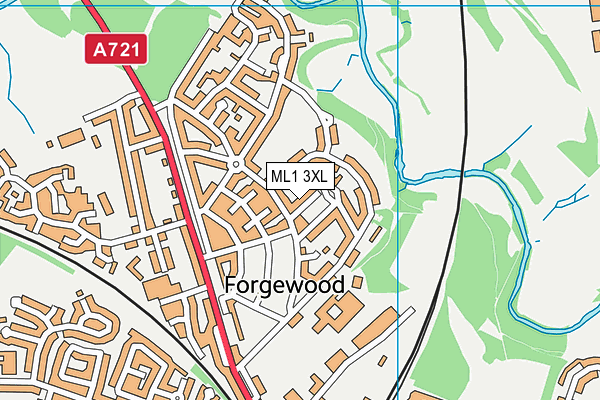 ML1 3XL map - OS VectorMap District (Ordnance Survey) ML1 3XL map - OS VectorMap District (Ordnance Survey)