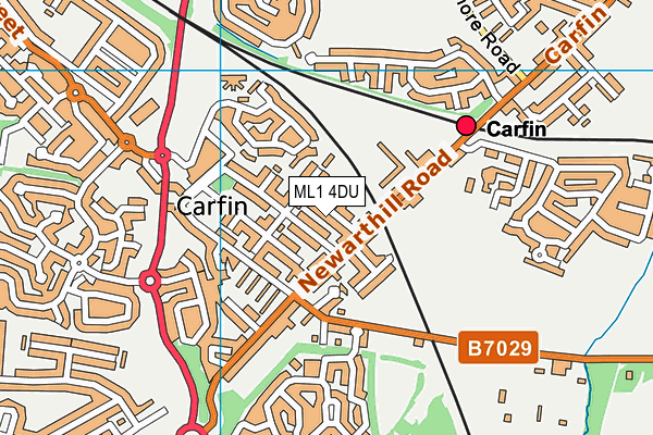 ML1 4DU map - OS VectorMap District (Ordnance Survey) ML1 4DU map - OS VectorMap District (Ordnance Survey)