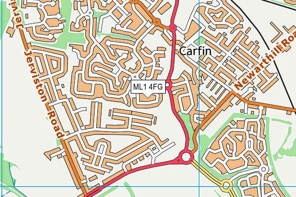 ML1 4FG map - OS VectorMap District (Ordnance Survey)