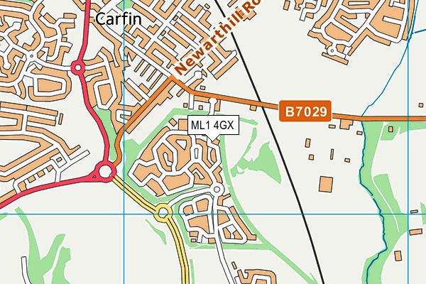 ML1 4GX map - OS VectorMap District (Ordnance Survey) ML1 4GX map - OS VectorMap District (Ordnance Survey)