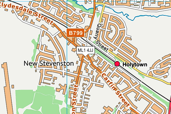 ML1 4JJ map - OS VectorMap District (Ordnance Survey) ML1 4JJ map - OS VectorMap District (Ordnance Survey)