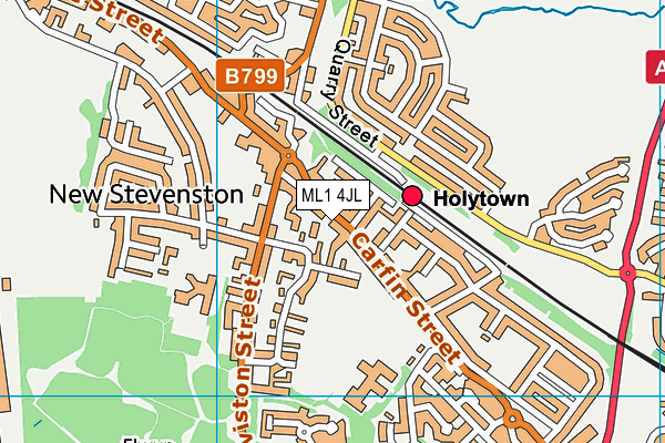 ML1 4JL map - OS VectorMap District (Ordnance Survey)