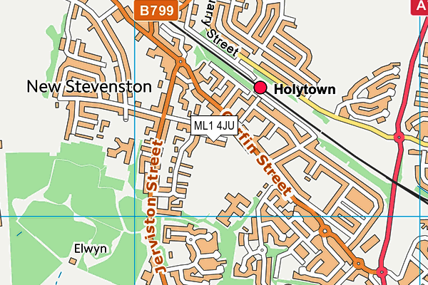 ML1 4JU map - OS VectorMap District (Ordnance Survey) ML1 4JU map - OS VectorMap District (Ordnance Survey)