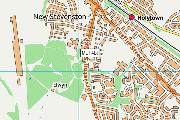 ML1 4LJ map - OS VectorMap District (Ordnance Survey) ML1 4LJ map - OS VectorMap District (Ordnance Survey)