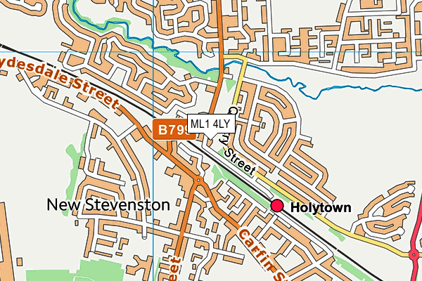 ML1 4LY map - OS VectorMap District (Ordnance Survey) ML1 4LY map - OS VectorMap District (Ordnance Survey)