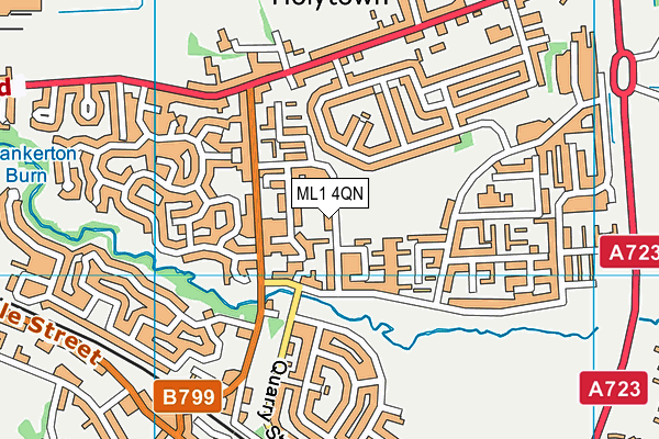ML1 4QN map - OS VectorMap District (Ordnance Survey) ML1 4QN map - OS VectorMap District (Ordnance Survey)