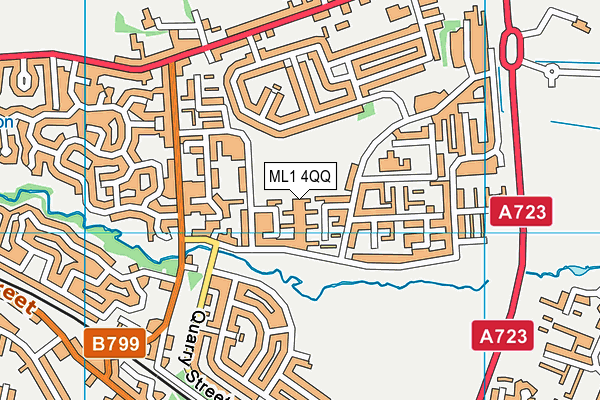 ML1 4QQ map - OS VectorMap District (Ordnance Survey) ML1 4QQ map - OS VectorMap District (Ordnance Survey)