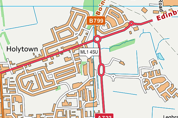ML1 4SU map - OS VectorMap District (Ordnance Survey) ML1 4SU map - OS VectorMap District (Ordnance Survey)
