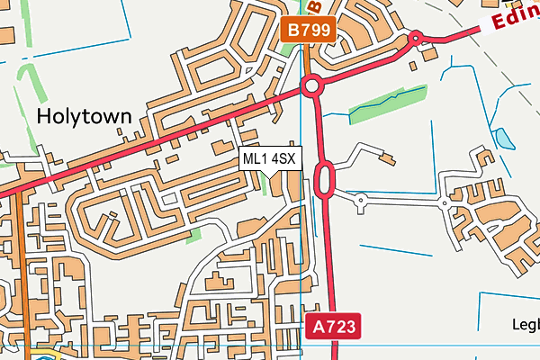 ML1 4SX map - OS VectorMap District (Ordnance Survey) ML1 4SX map - OS VectorMap District (Ordnance Survey)