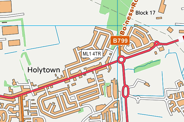 ML1 4TR map - OS VectorMap District (Ordnance Survey) ML1 4TR map - OS VectorMap District (Ordnance Survey)