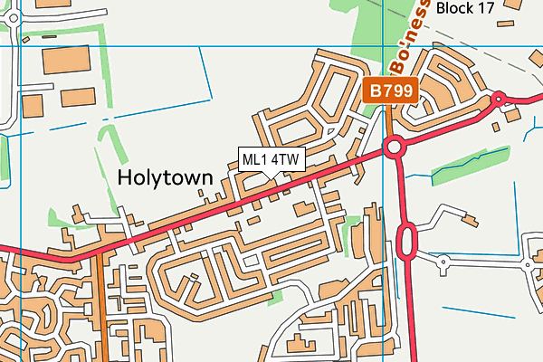ML1 4TW map - OS VectorMap District (Ordnance Survey) ML1 4TW map - OS VectorMap District (Ordnance Survey)