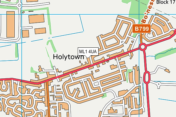 ML1 4UA map - OS VectorMap District (Ordnance Survey)