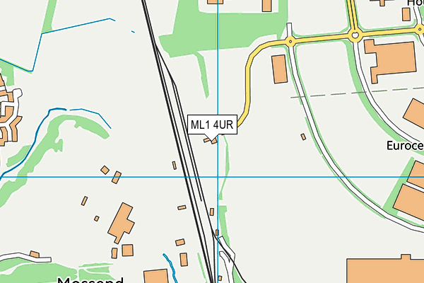 ML1 4UR map - OS VectorMap District (Ordnance Survey) ML1 4UR map - OS VectorMap District (Ordnance Survey)