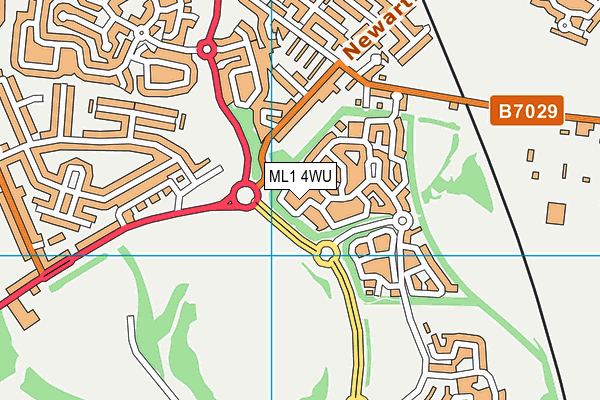 ML1 4WU map - OS VectorMap District (Ordnance Survey) ML1 4WU map - OS VectorMap District (Ordnance Survey)