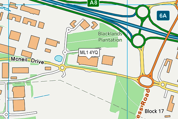ML1 4YQ map - OS VectorMap District (Ordnance Survey) ML1 4YQ map - OS VectorMap District (Ordnance Survey)