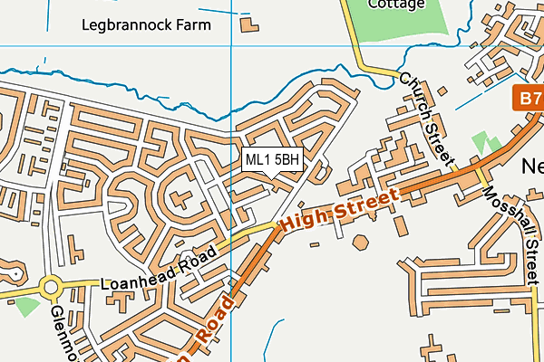 ML1 5BH map - OS VectorMap District (Ordnance Survey) ML1 5BH map - OS VectorMap District (Ordnance Survey)