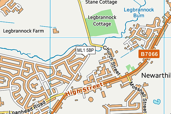 ML1 5BP map - OS VectorMap District (Ordnance Survey) ML1 5BP map - OS VectorMap District (Ordnance Survey)