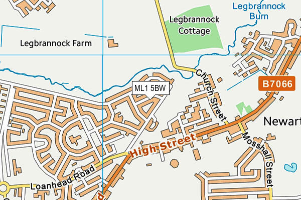 ML1 5BW map - OS VectorMap District (Ordnance Survey) ML1 5BW map - OS VectorMap District (Ordnance Survey)