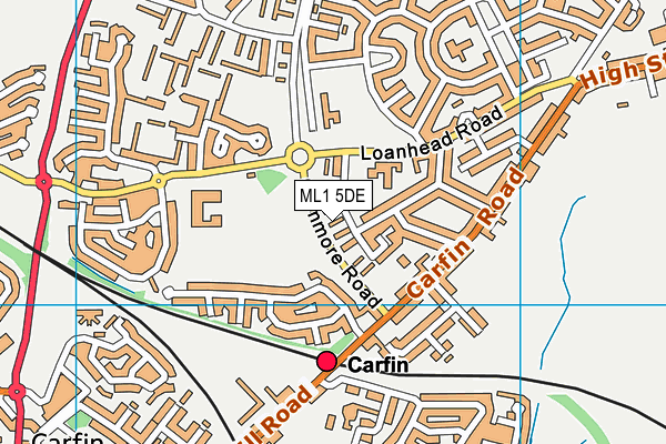 ML1 5DE map - OS VectorMap District (Ordnance Survey) ML1 5DE map - OS VectorMap District (Ordnance Survey)