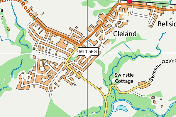 ML1 5FG map - OS VectorMap District (Ordnance Survey) ML1 5FG map - OS VectorMap District (Ordnance Survey)