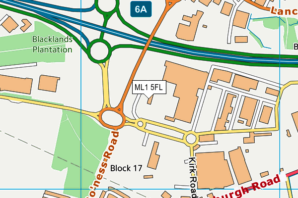 ML1 5FL map - OS VectorMap District (Ordnance Survey) ML1 5FL map - OS VectorMap District (Ordnance Survey)