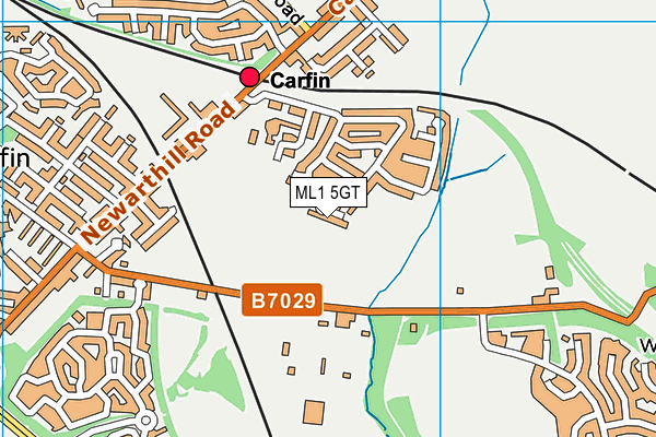 ML1 5GT map - OS VectorMap District (Ordnance Survey) ML1 5GT map - OS VectorMap District (Ordnance Survey)