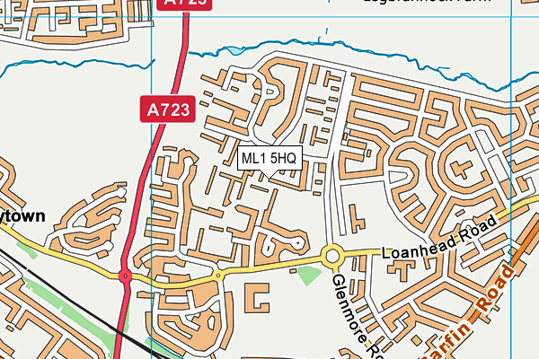 ML1 5HQ map - OS VectorMap District (Ordnance Survey)