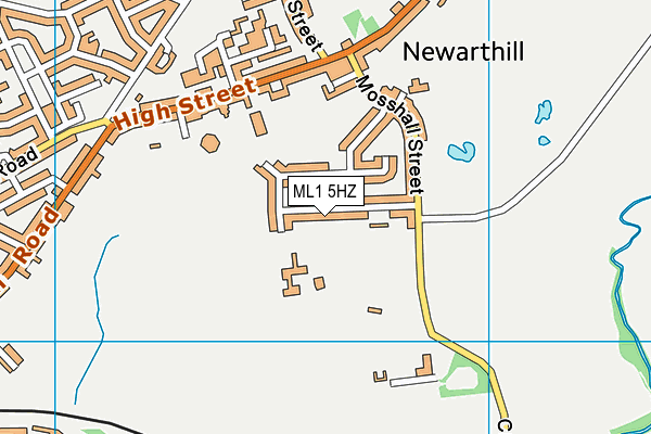 ML1 5HZ map - OS VectorMap District (Ordnance Survey) ML1 5HZ map - OS VectorMap District (Ordnance Survey)