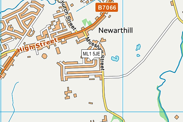 ML1 5JE map - OS VectorMap District (Ordnance Survey)