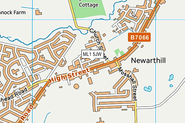 ML1 5JW map - OS VectorMap District (Ordnance Survey) ML1 5JW map - OS VectorMap District (Ordnance Survey)