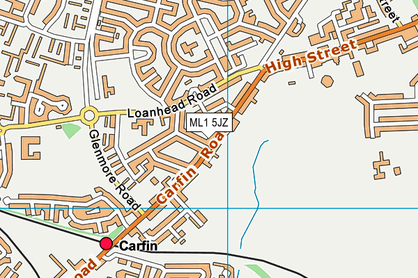 ML1 5JZ map - OS VectorMap District (Ordnance Survey) ML1 5JZ map - OS VectorMap District (Ordnance Survey)