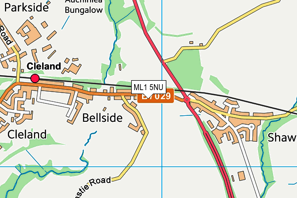 ML1 5NU map - OS VectorMap District (Ordnance Survey) ML1 5NU map - OS VectorMap District (Ordnance Survey)